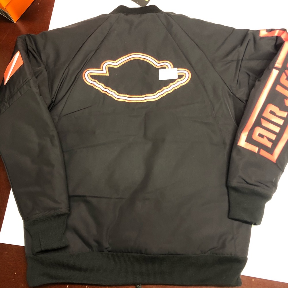 Nike Air Jordan Sportswear 1 Bomber Jacket Black - Picture 4 of 6